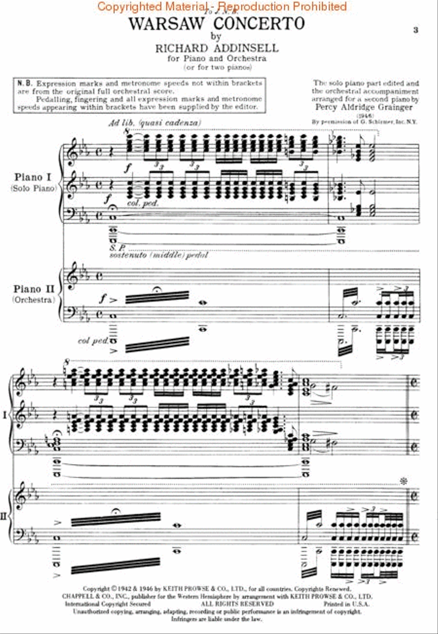 Warsaw Concerto (set) Piano scores gallery preview page 2
