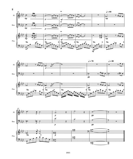 Opus #40 In Ab Major (for flute and bassoon) image number null