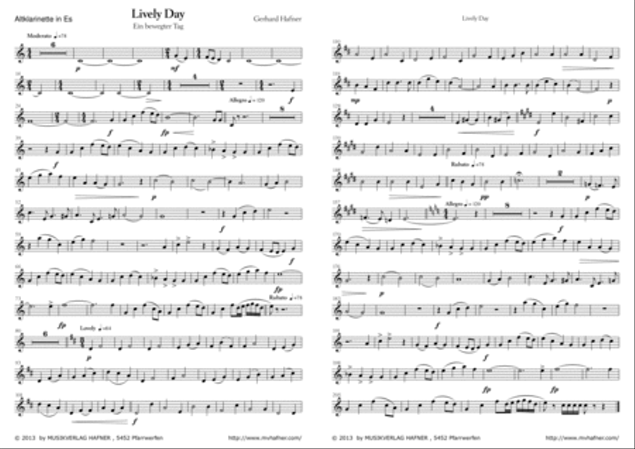 Lively Day - Parts Small Ensemble scores gallery preview page 3