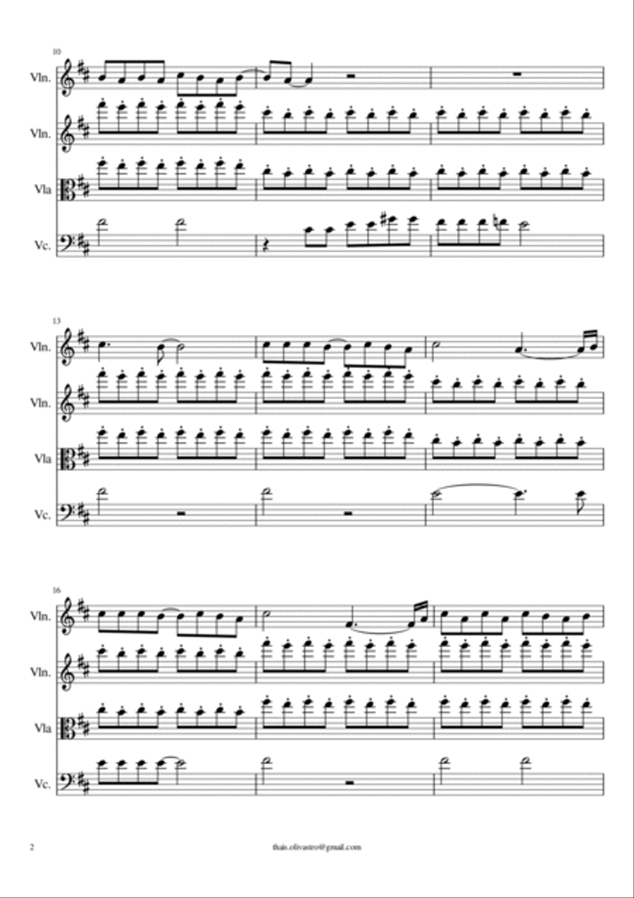 Deja Vu Deja Vu String Quartet scores gallery preview page 2