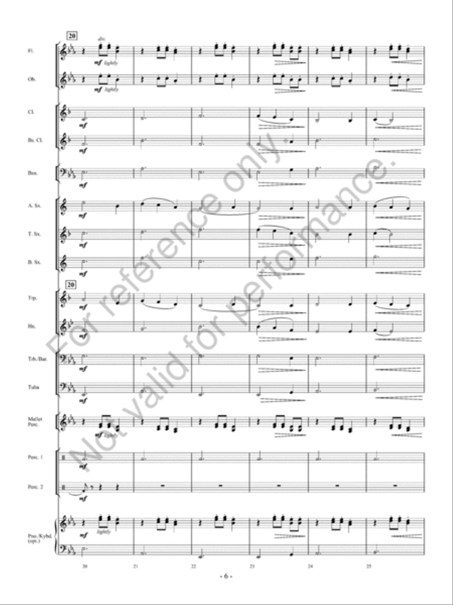 Upon A Midnight Clear Concert Band scores gallery preview page 7