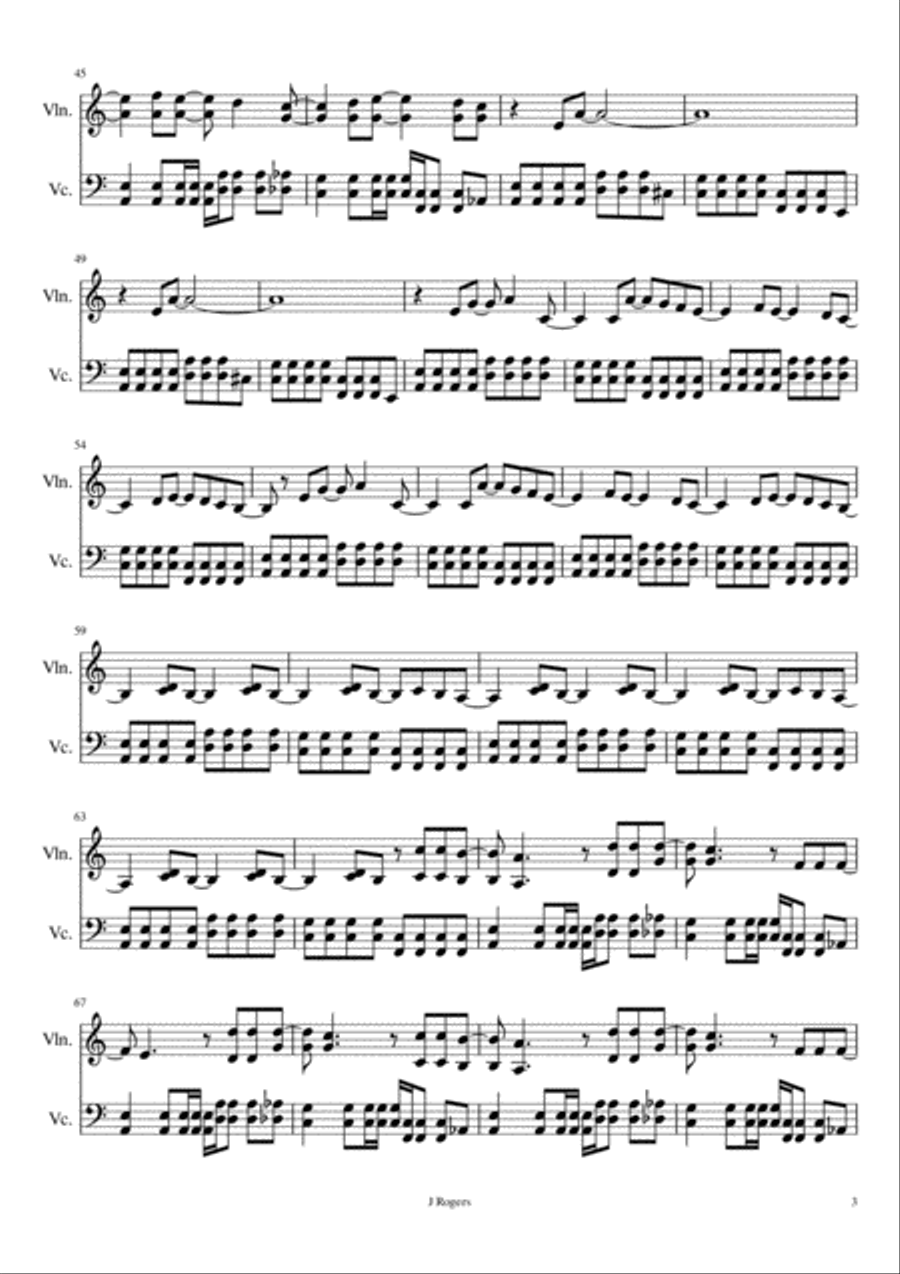 Smells Like Teen Spirit String Duet scores gallery preview page 3