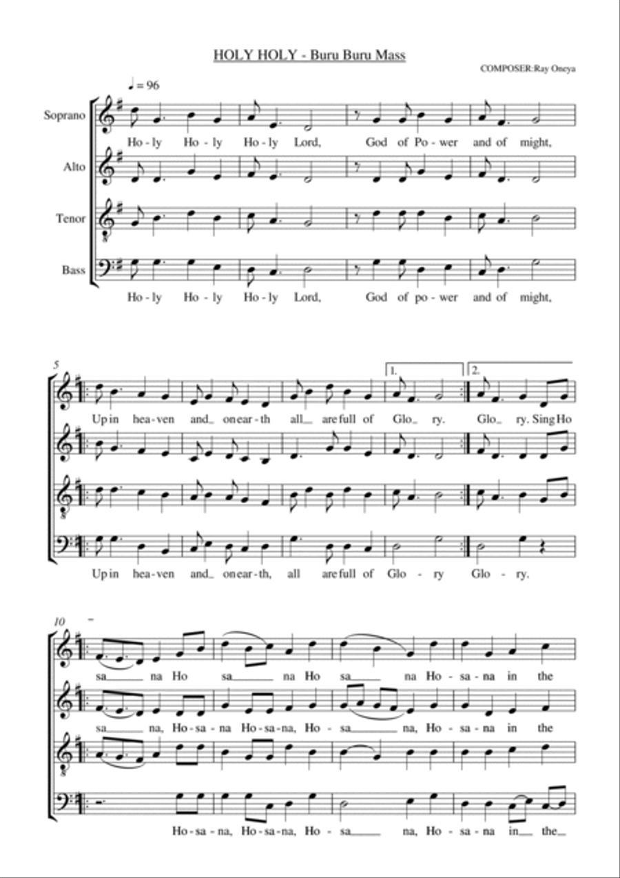 Buru Buru Mass Buru Buru Mass 4-Part scores gallery preview page 5