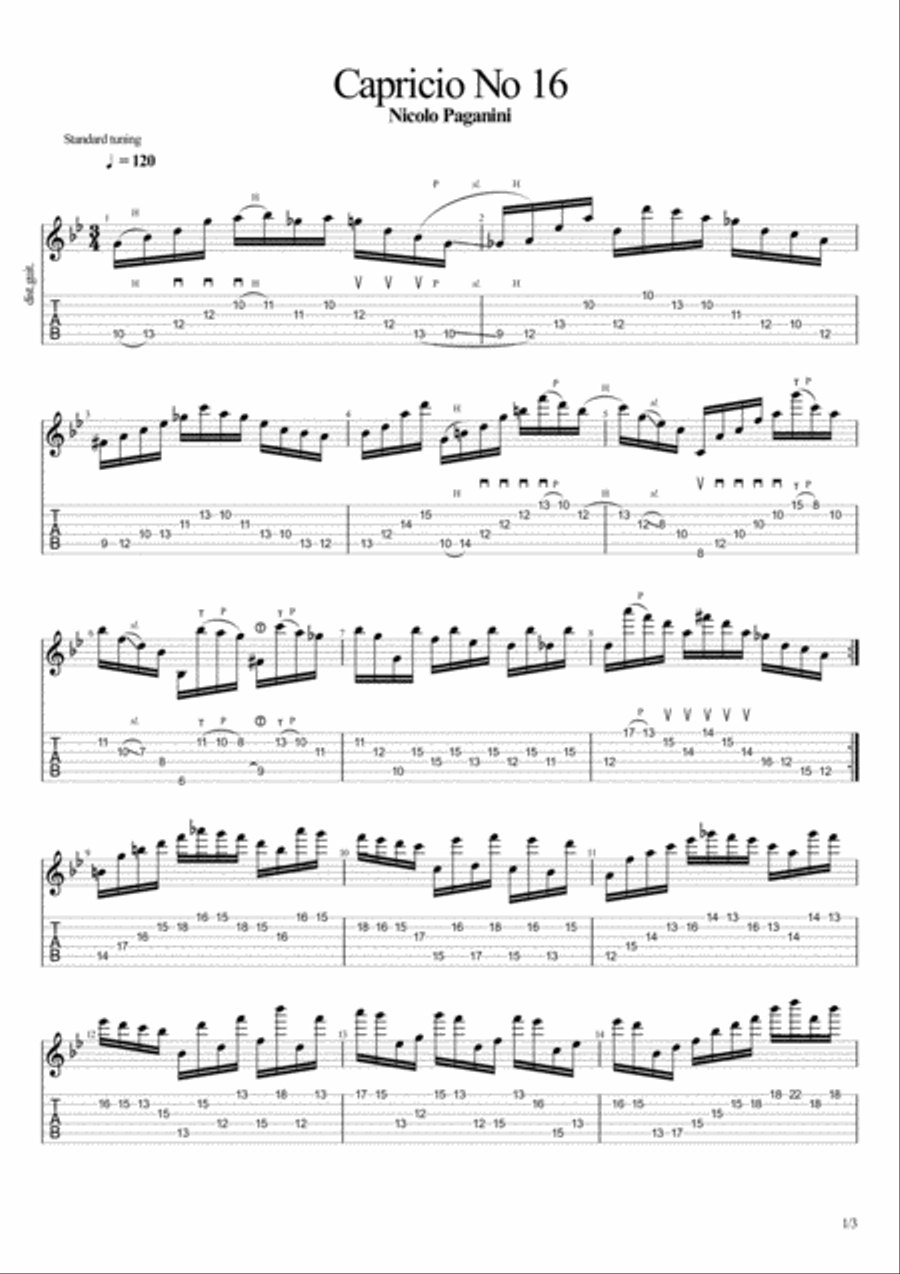Capricio No 16 Large Ensemble scores gallery preview page 1