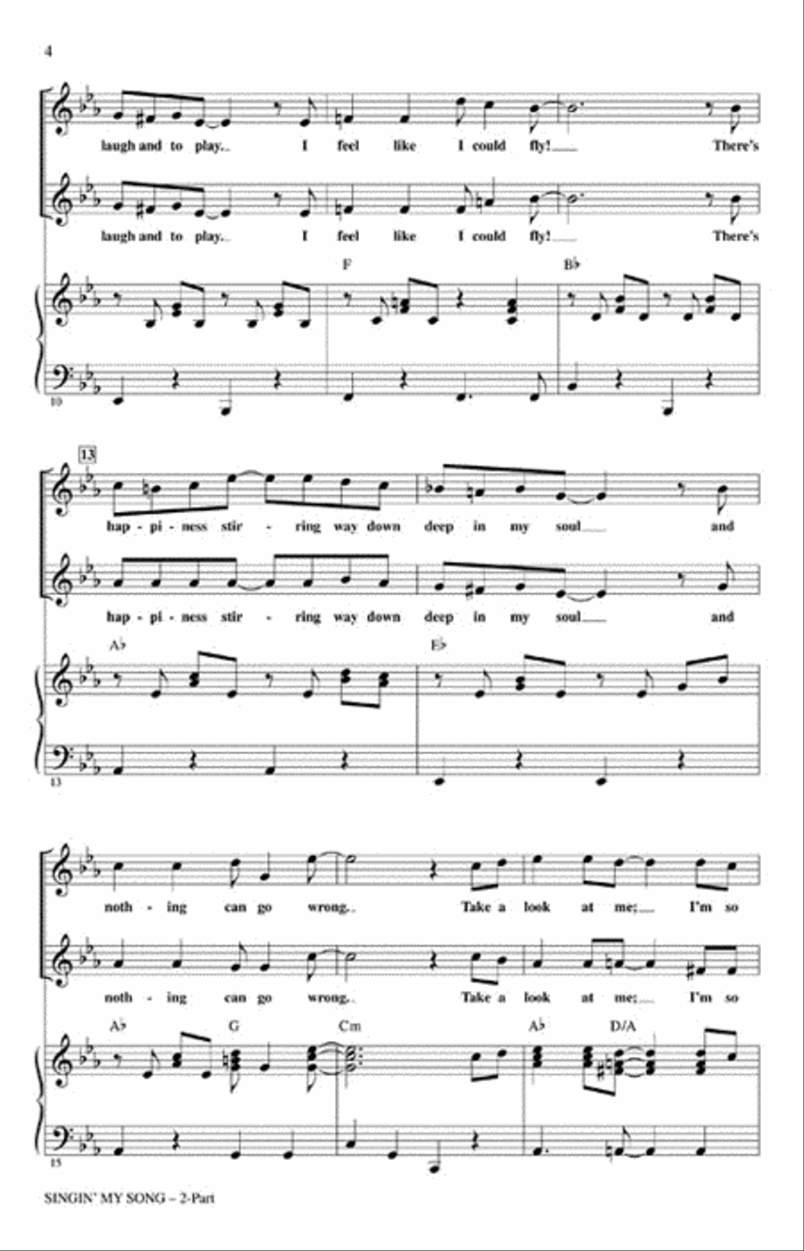 Singin' My Song Choir scores gallery preview page 3