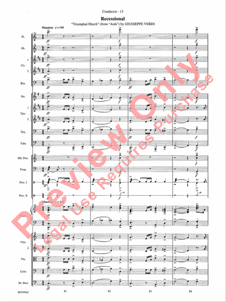 Commencement Suite Full Orchestra scores gallery preview page 16