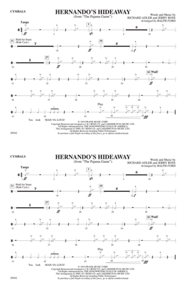 Hernando's Hideaway: Cymbals