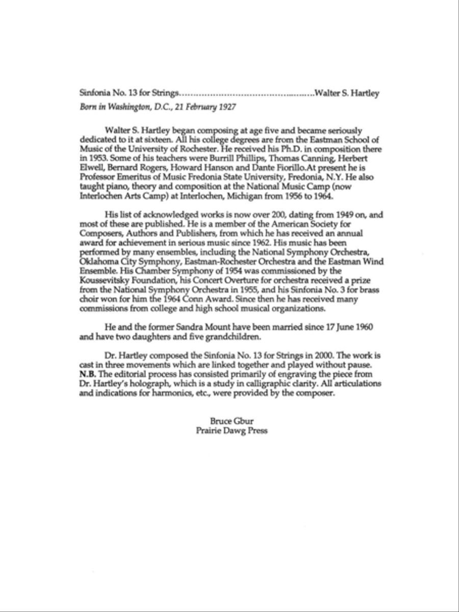 Sinfonia No. 13 for Strings String Orchestra scores gallery preview page 2
