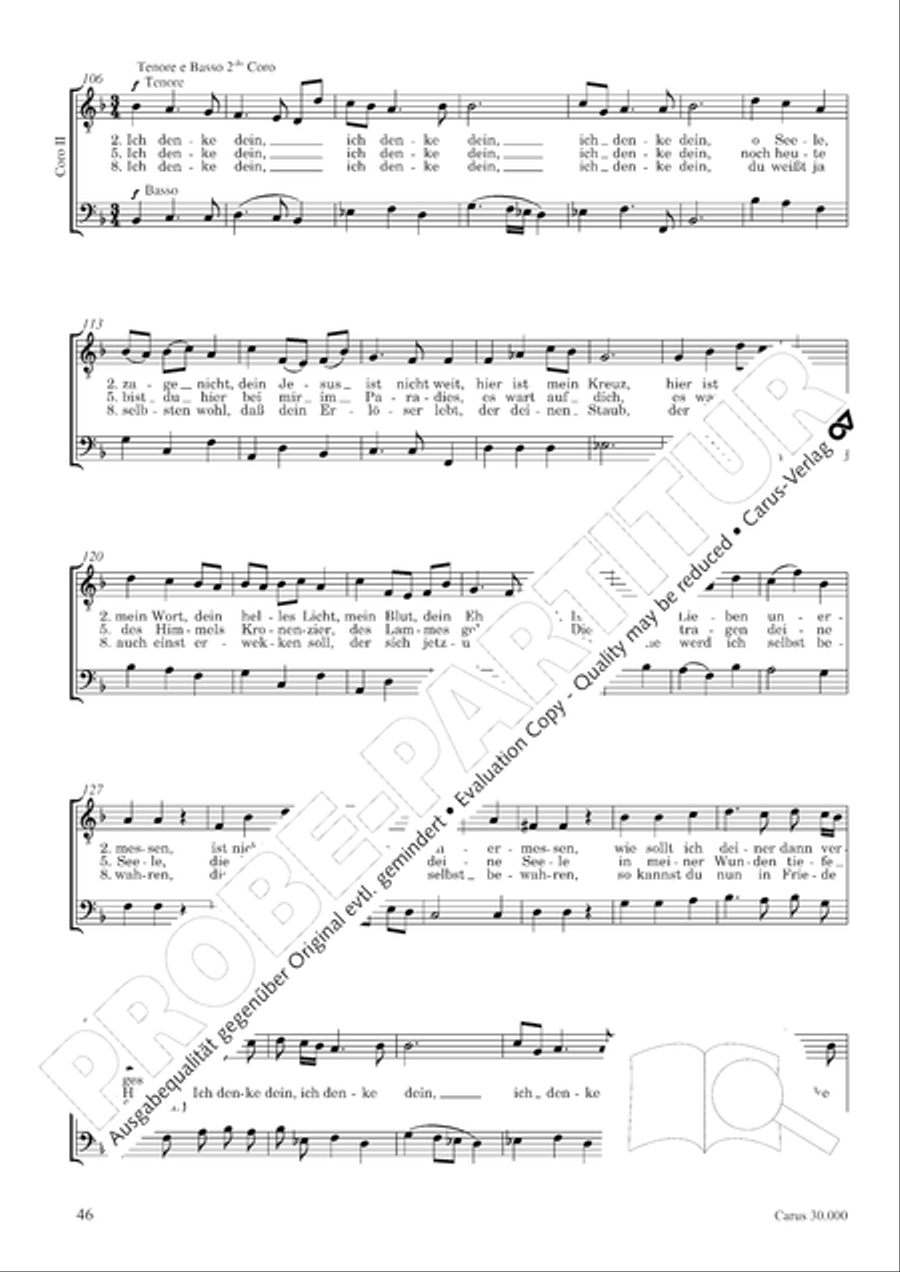 J.L. Bach: The complete motets Choir scores gallery preview page 53