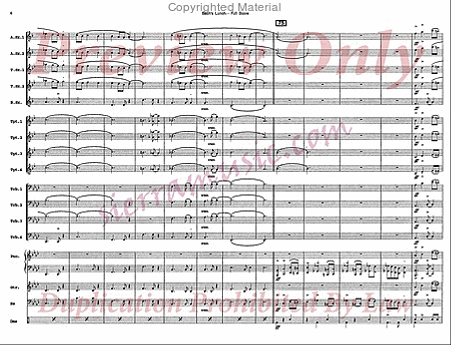 Bach's Lunch Big Band scores gallery preview page 7