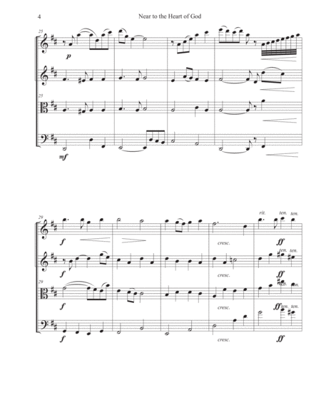 Near to the Heart of God by Victor Labenske String Quartet - Digital Sheet Music