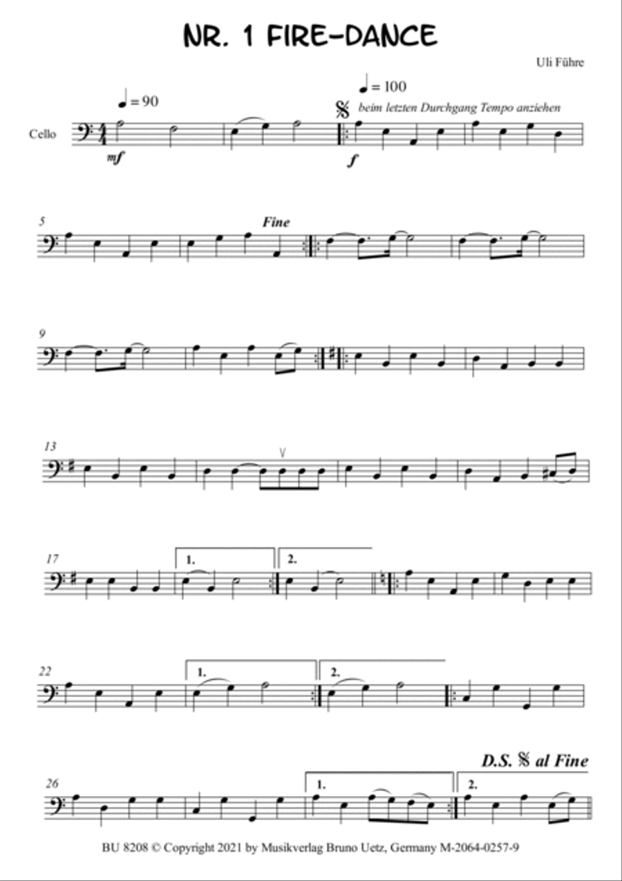 Fire-Dance, Cello Cello scores gallery preview page 2