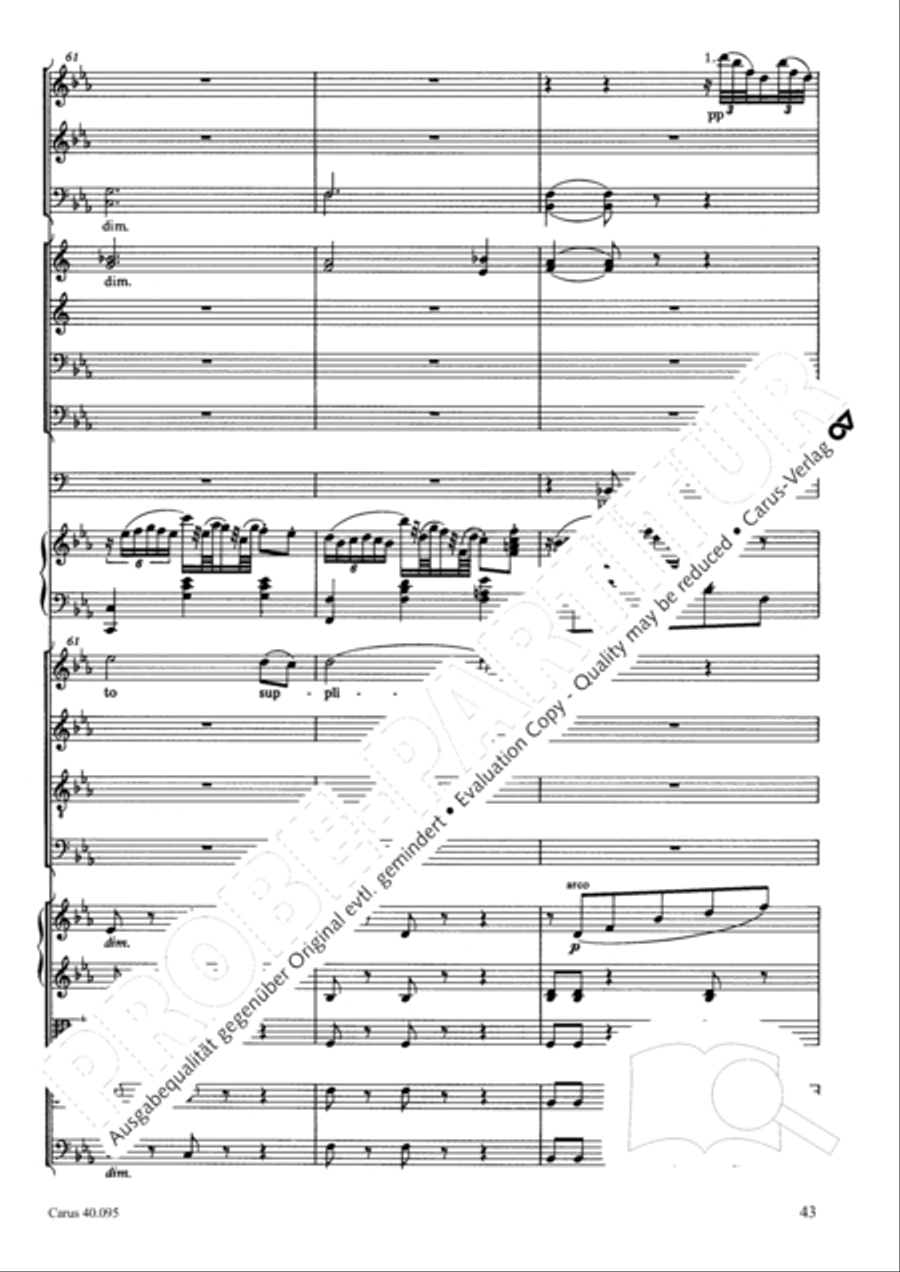 The Seven Words (Die Sieben Worte) 4-Part scores gallery preview page 58