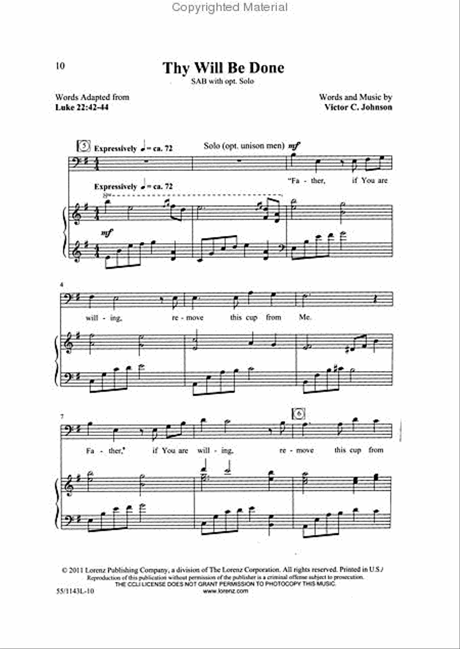 In Calvary's Shadow: A Tenebrae Service 3-Part scores gallery preview page 3