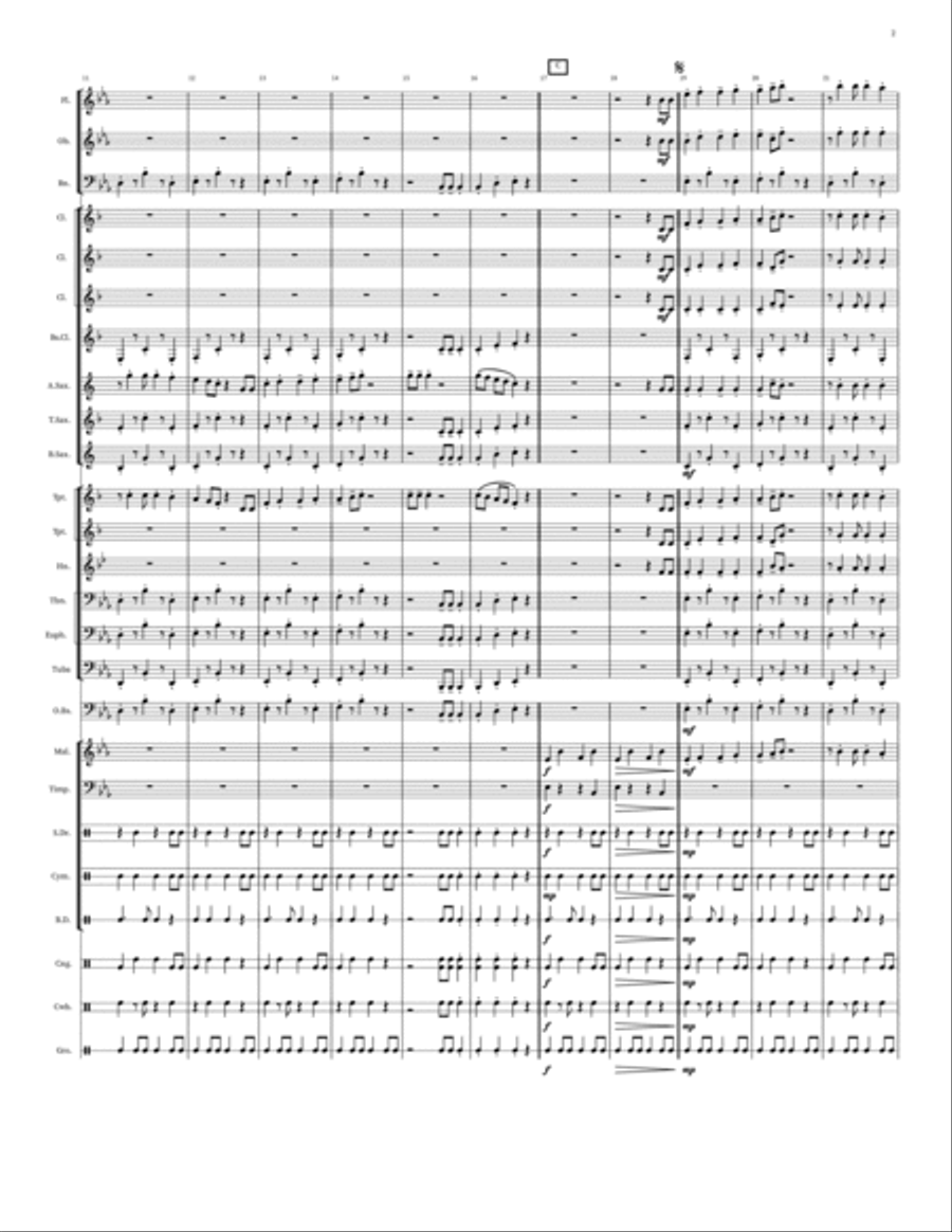 Cha-Cha for Penny Cha-Cha for Penny Concert Band scores gallery preview page 3