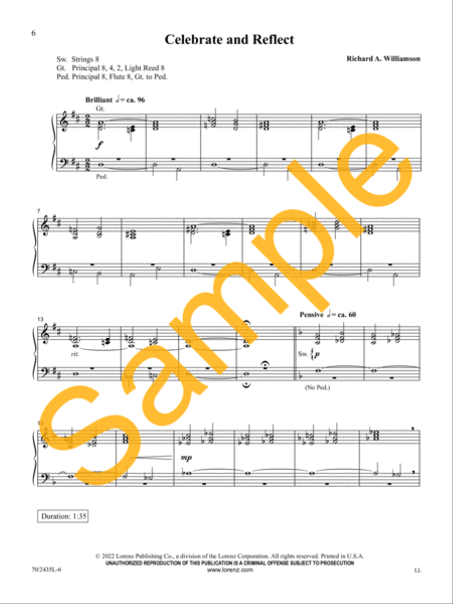 Easy Organ Library, Vol. 74 Organ Solo scores gallery preview page 4