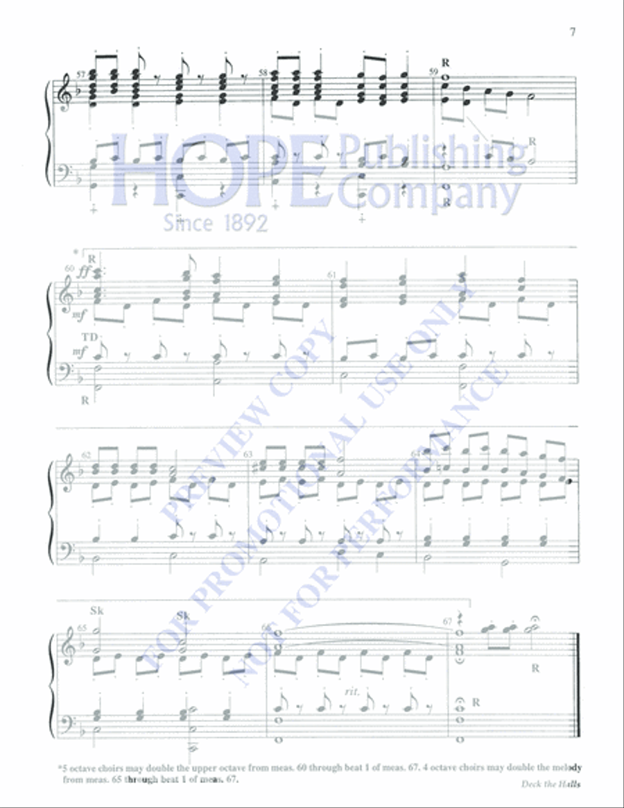 Deck the Halls 5-Octaves scores gallery preview page 7