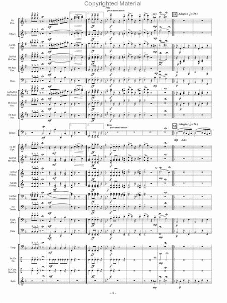 The Old Grumbly Bear Concert Band scores gallery preview page 7