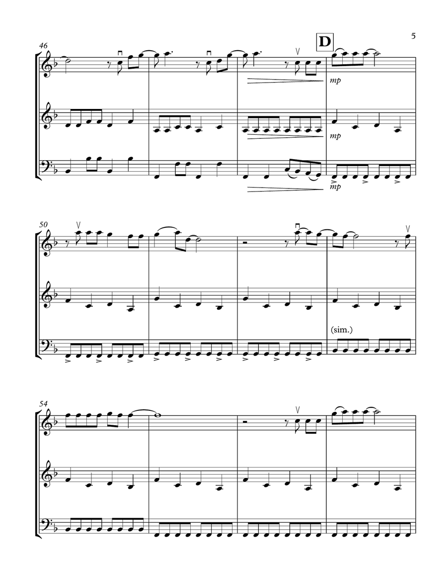 Marry You String Trio scores gallery preview page 5