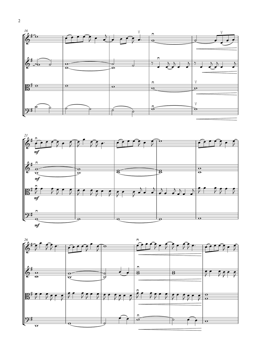 Forrest Gump - Main Title (Feather Theme) from the Paramount Motion Picture FORREST GUMP String Quartet scores gallery preview page 6