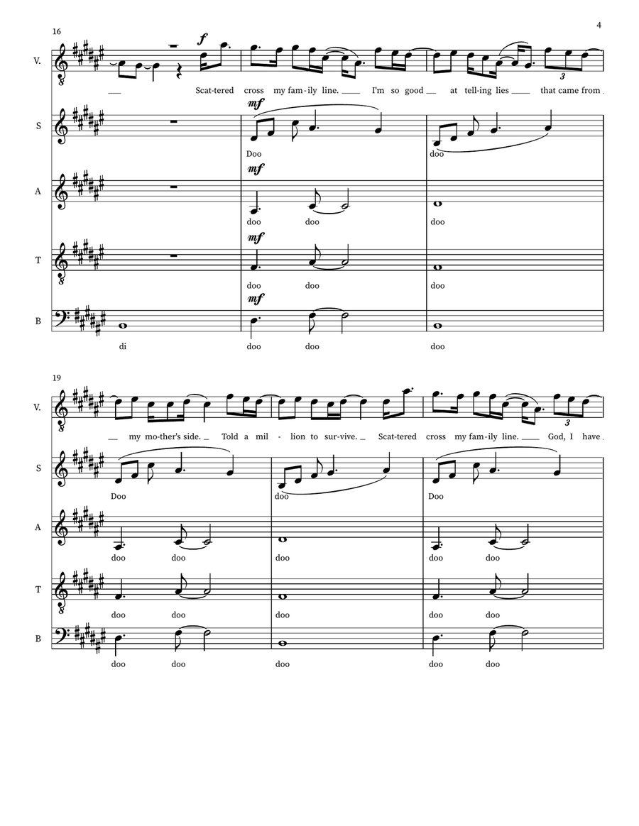 Family Line Family Line 4-Part scores gallery preview page 4