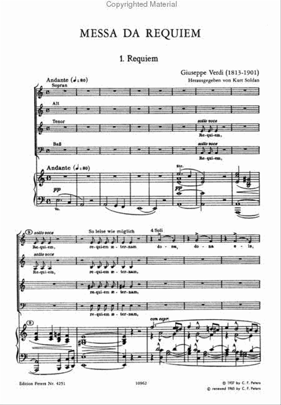 Verdi - Requiem - Texto e Notas PDF, PDF, Missa (liturgia)