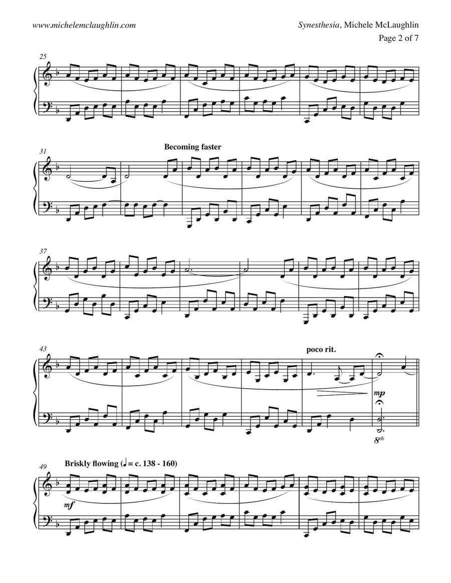Synesthesia Synesthesia Piano Solo scores gallery preview page 2