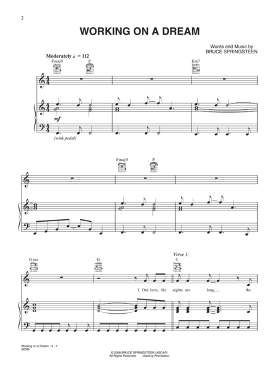 Working on a Dream Working on a Dream Small Ensemble scores gallery preview page 2