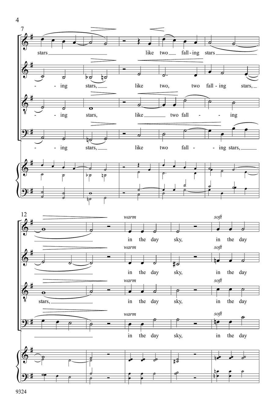 The Day Sky The Day Sky 4-Part scores gallery preview page 4
