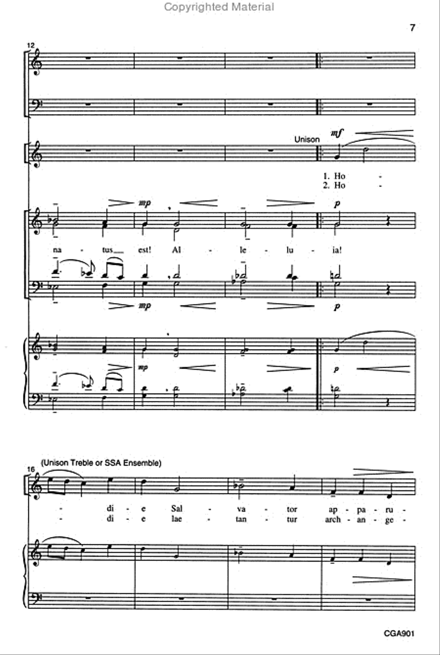 Hark The Herald Angels Sing Full Score SSA scores gallery preview page 5