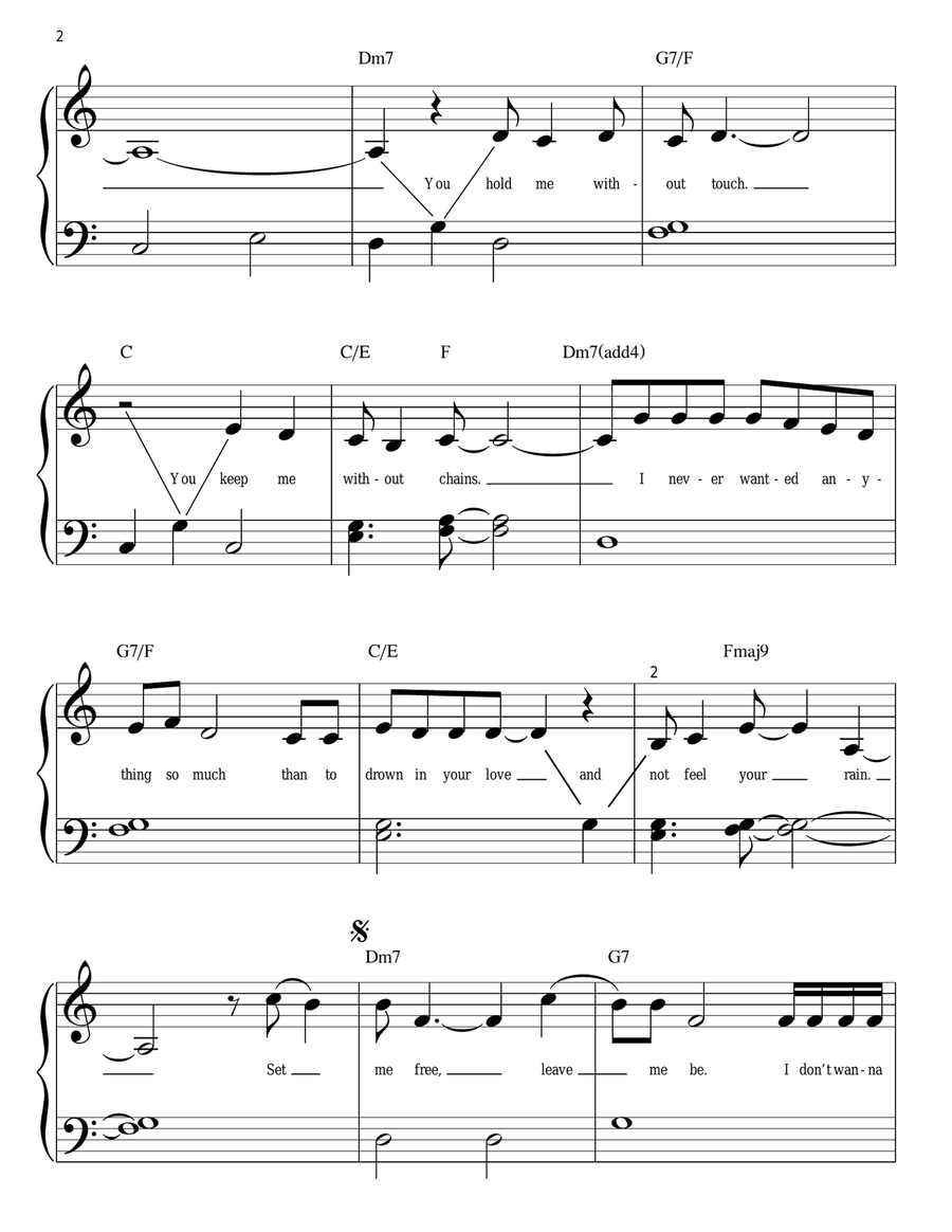 Gravity Easy Piano scores gallery preview page 2