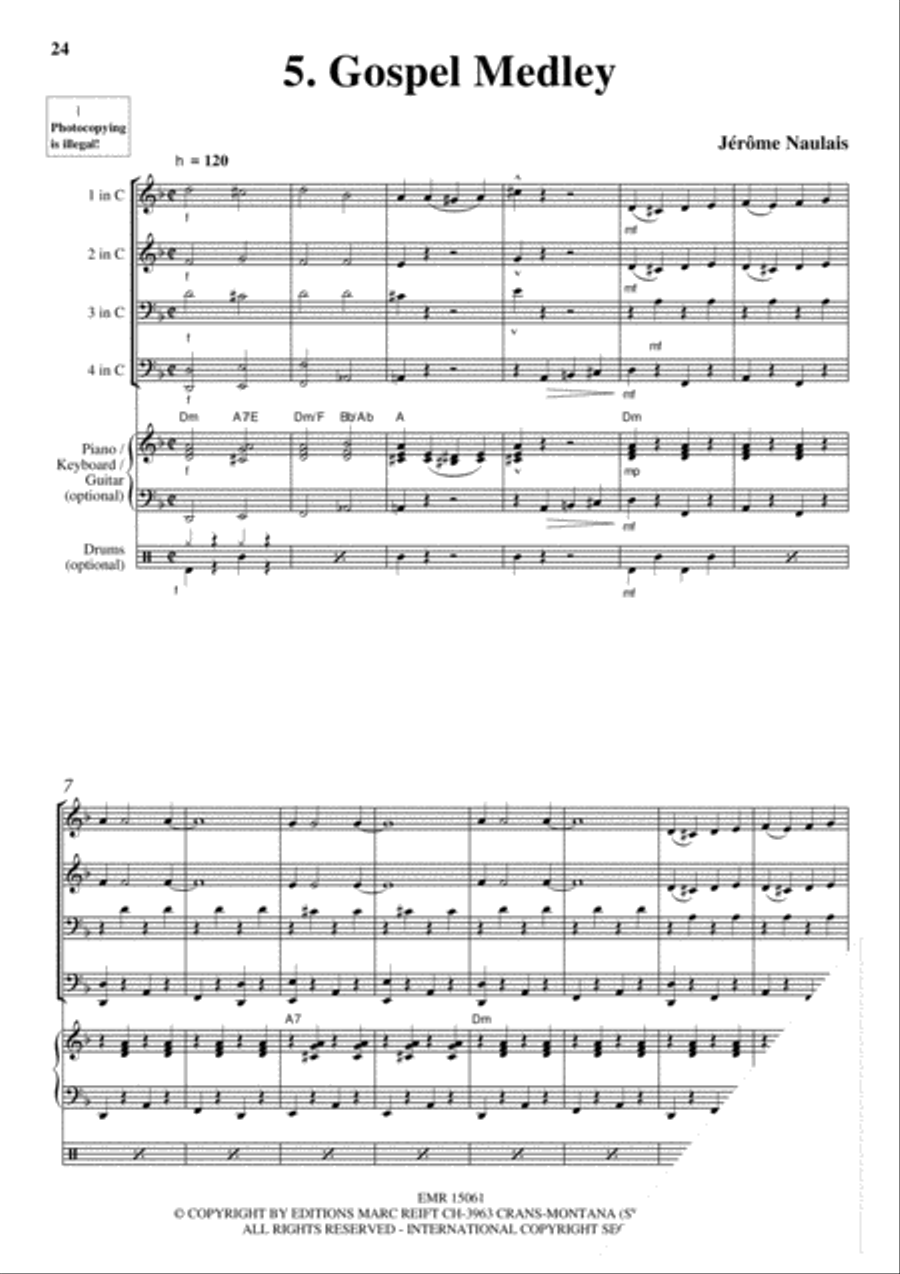 Brass Quartets Vol. 4 Brass Ensemble scores gallery preview page 7