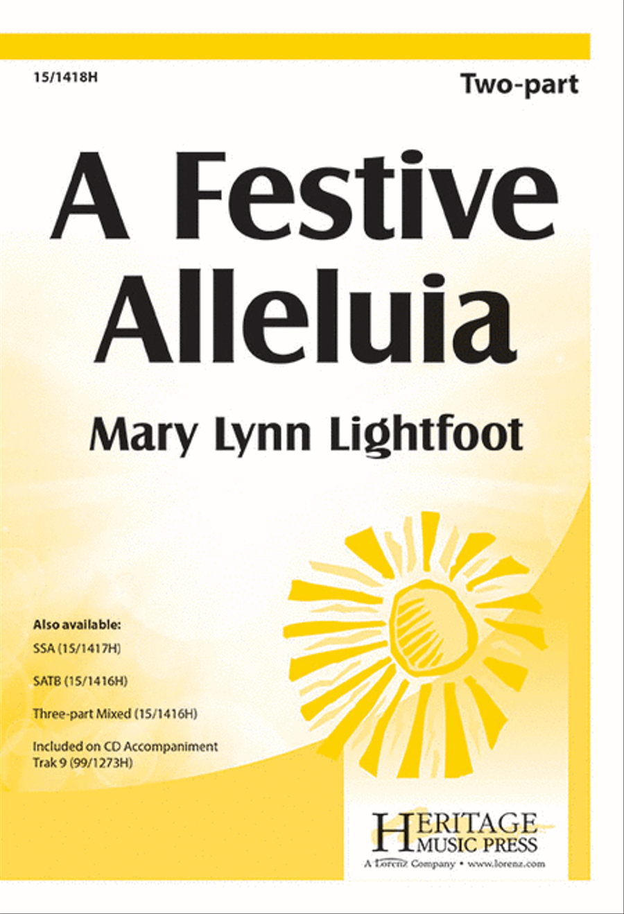 A Festive Alleluia A Festive Alleluia SSA scores gallery preview page 1