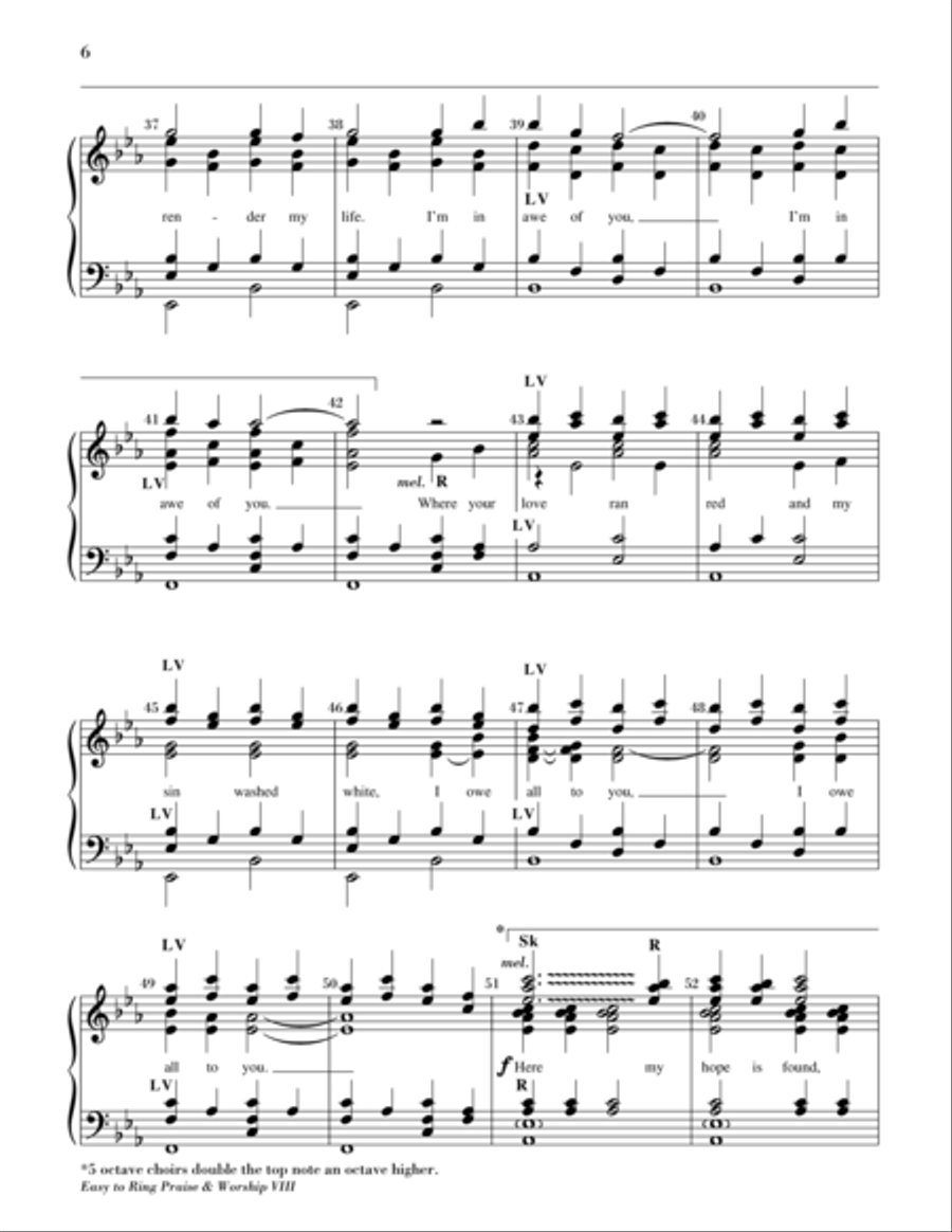 Easy to Ring Praise and Worship 5-Octaves scores gallery preview page 4