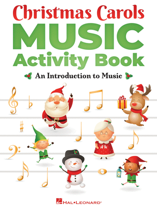 Book cover for Christmas Carols Music Activity Book