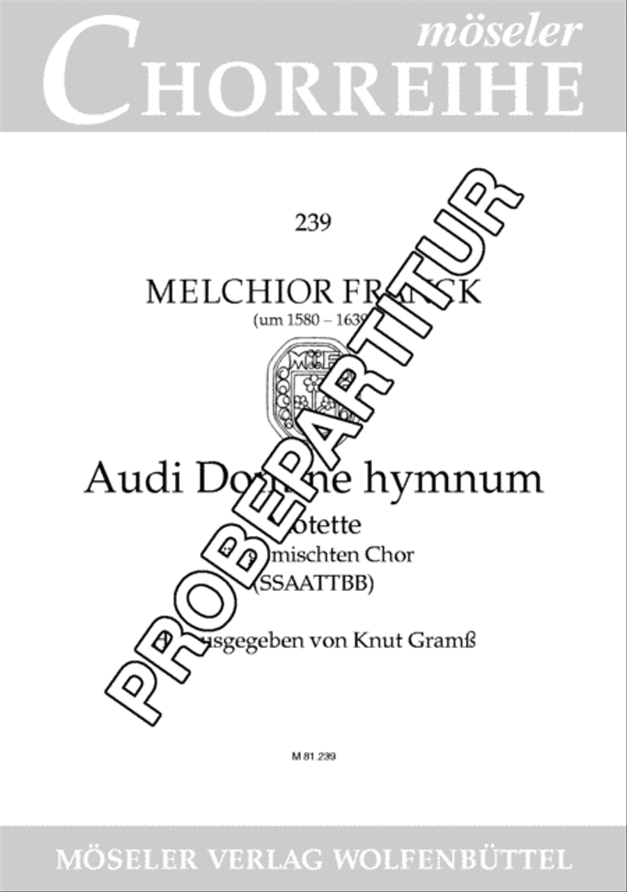 Audi, Domine, hymnum Audi, Domine, hymnum SSAATTBB scores gallery preview page 2