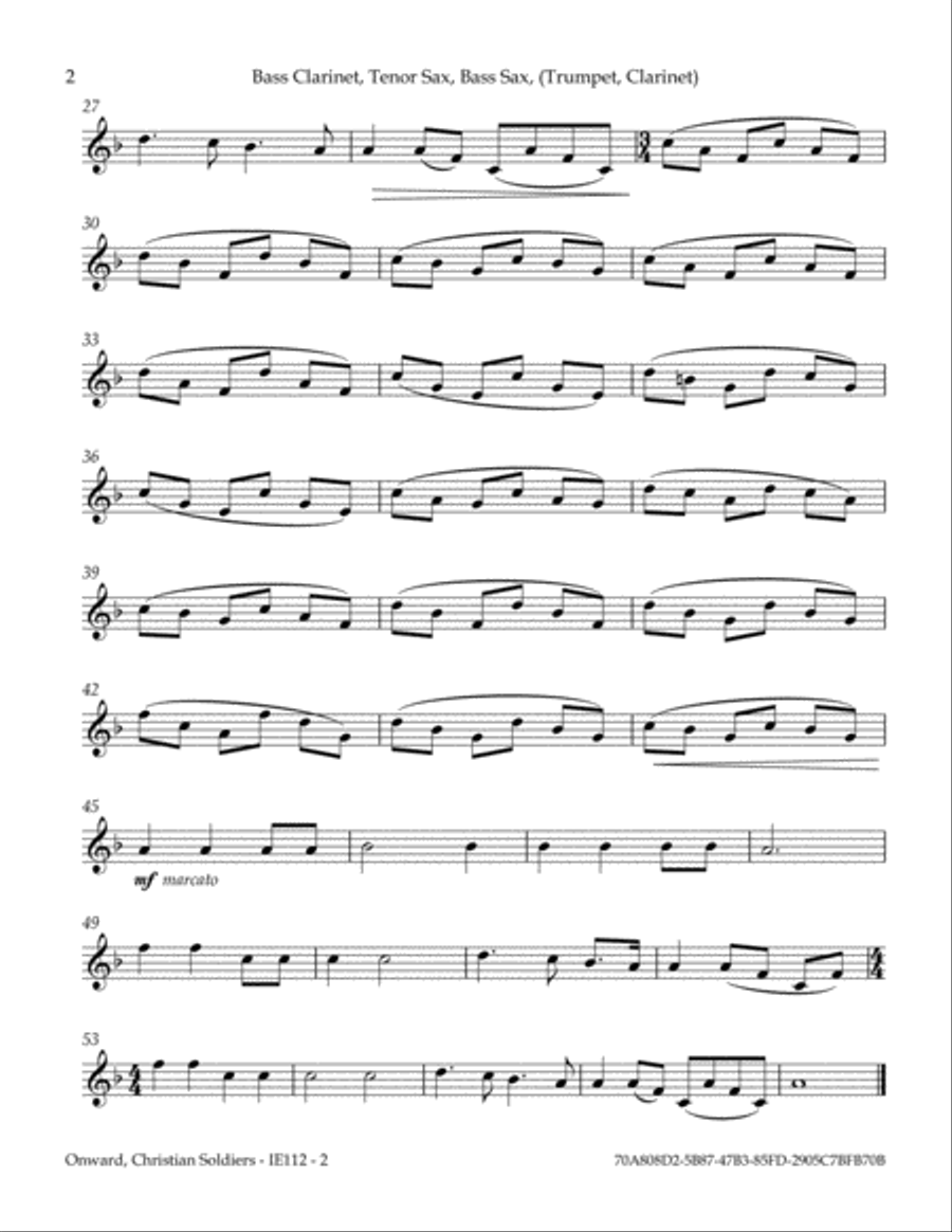 Onward, Christian Soldiers (Any Size Orchestra Series) Small Ensemble scores gallery preview page 5