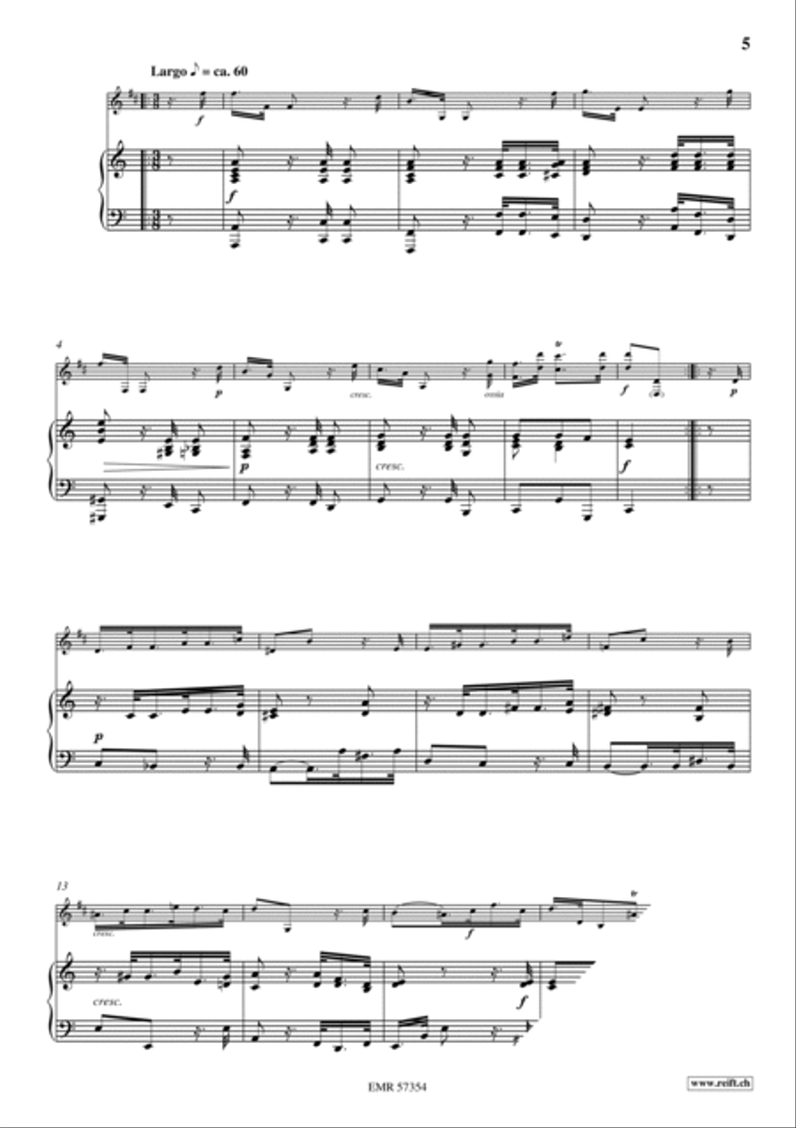 Sonata No. 1 Euphonium scores gallery preview page 6