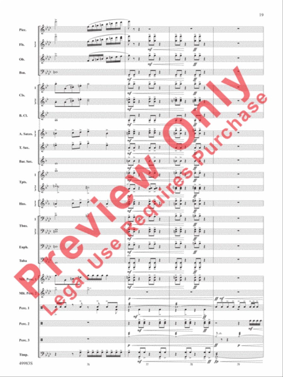 An Ancient World An Ancient World Concert Band scores gallery preview page 20