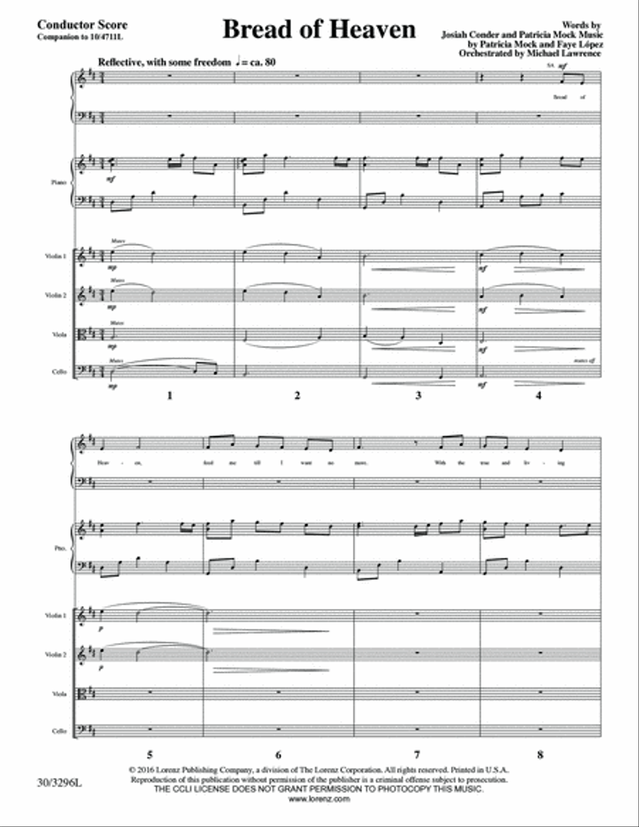 Bread of Heaven - String Quartet Score and Parts String Quartet scores gallery preview page 2