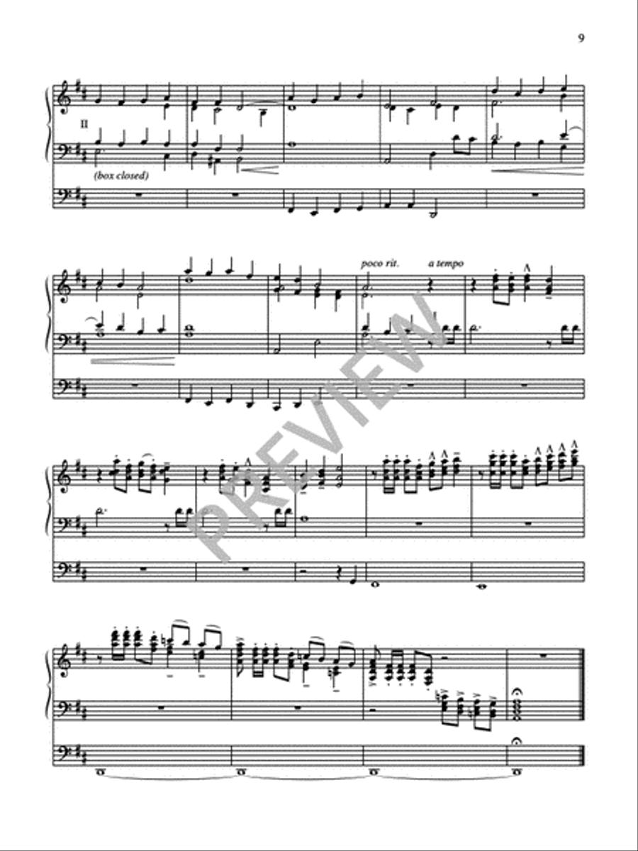 Four Chorale Preludes for Organ Organ Solo scores gallery preview page 11