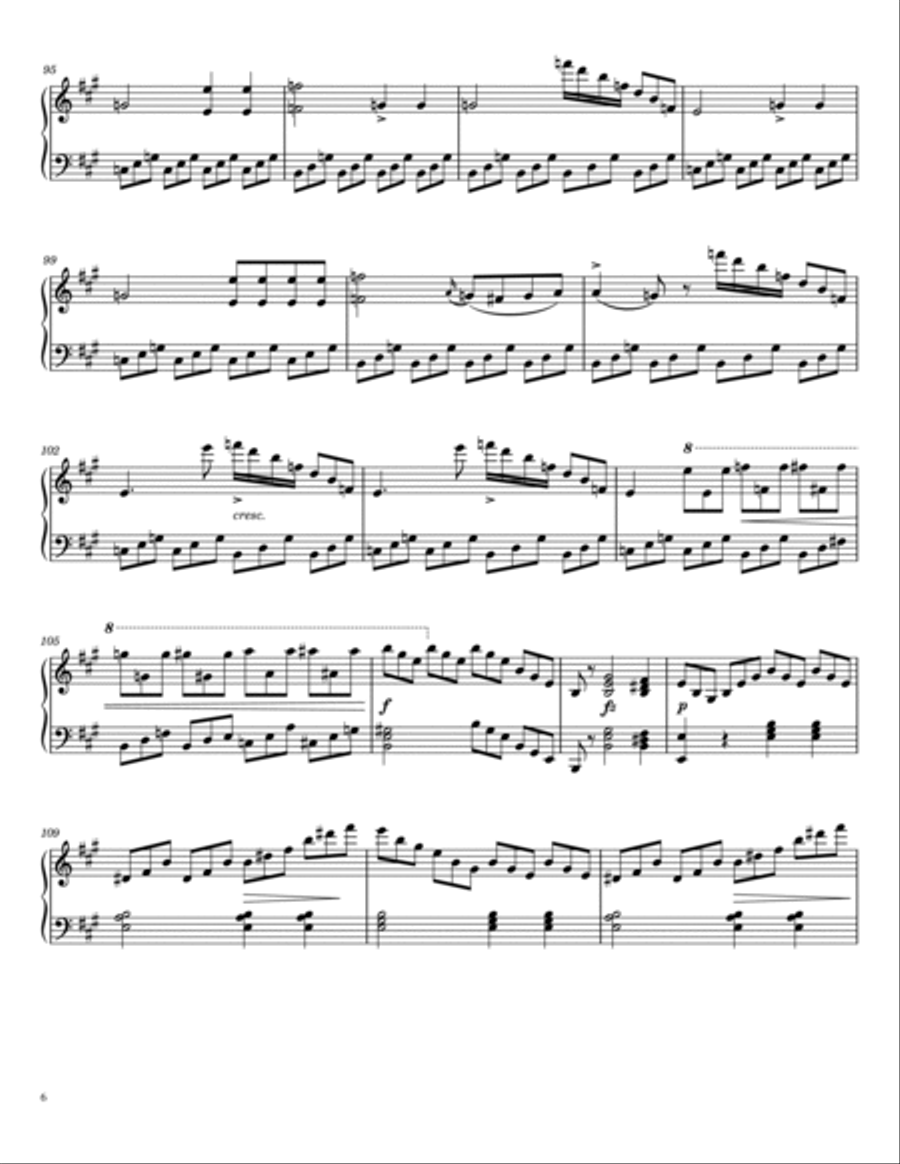 Schubert - Piano Sonata No.20 in A major, D.959 - IV. Rondo - Allegretto - Original For Piano Solo Piano Solo scores gallery preview page 6