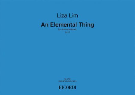 An Elemental Thing by Liza Lim Percussion - Sheet Music