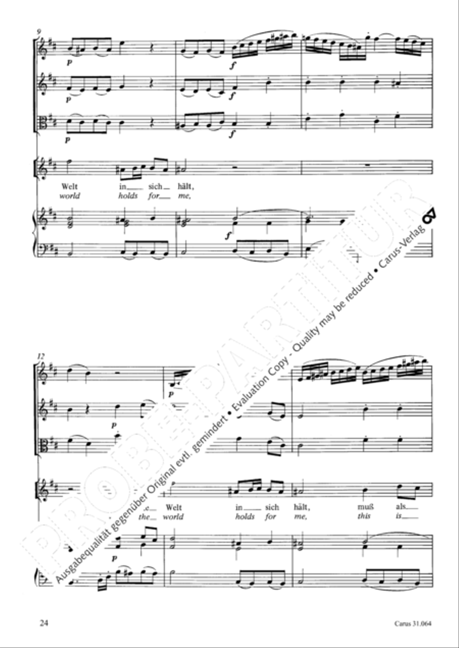 See now, what kind of love (Sehet, welch eine Liebe hat uns der Vater erzeiget) 4-Part scores gallery preview page 25