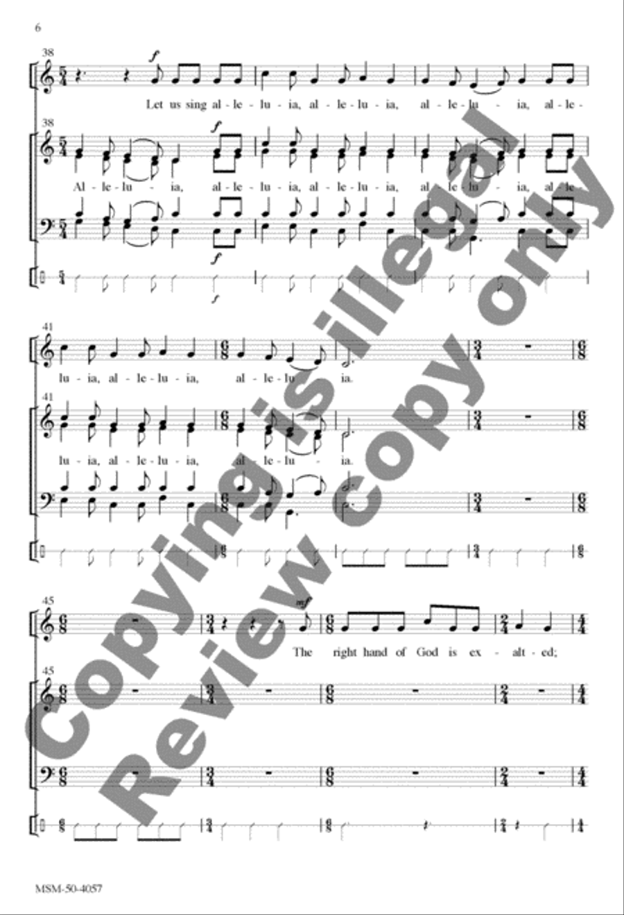 Psalm 118: Alleluia, This Is the Day! 4-Part scores gallery preview page 6