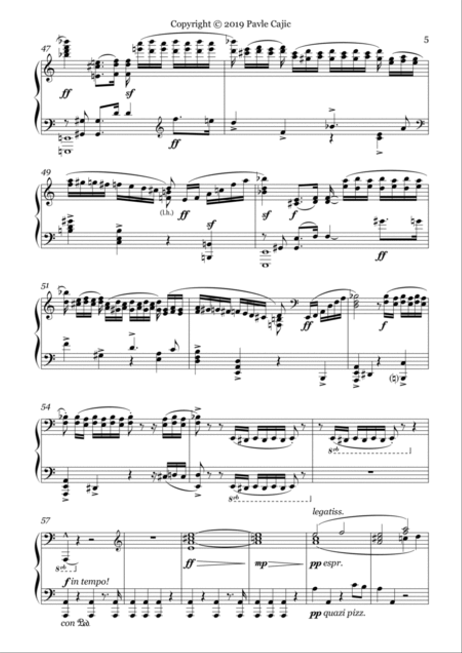 Mahler 6th Symphony: piano solo transcription (1st mvt.) Piano Solo scores gallery preview page 5