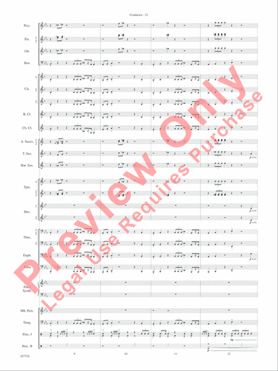 The Star WarsA(r) Epic - Part I, Suite from Concert Band scores gallery preview page 25