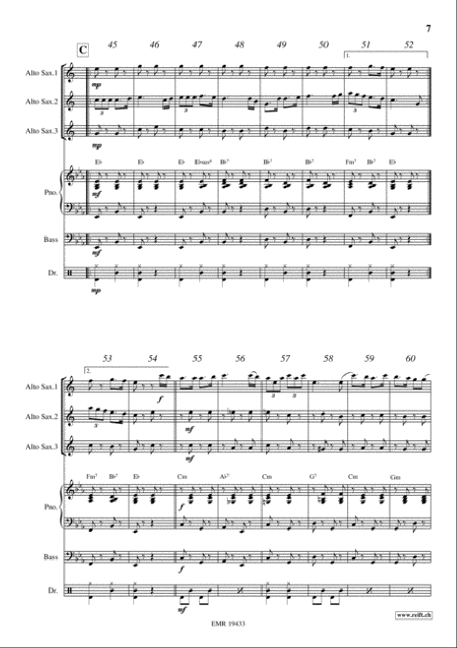 Nautical Airs Alto Saxophone scores gallery preview page 7