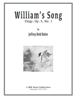 WILLIAMS SONG: Elegy Op. 5, No.1