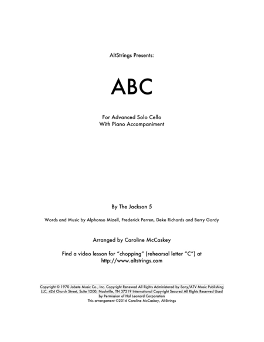 ABC Piano scores gallery preview page 1